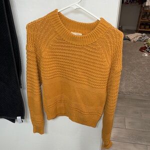 Cozy Mustard Knit Sweater